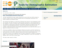 Tablet Screenshot of demographicestimation.iussp.org